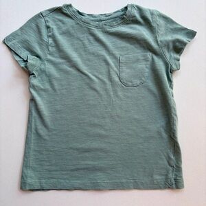 Green Short Sleeve Tee with Crew Neck